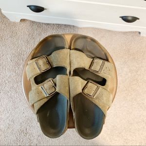 Tan Suede Arizona Birkenstock Sandals